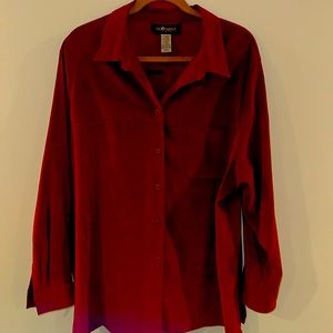 Deep red queen-size Shirt